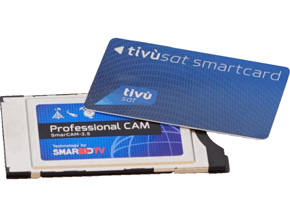 CAM+CARD Tivùsat professionale per centrali - Fino a 8 canali