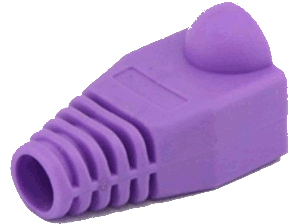 Cappuccio VIOLA di protezione per connettori Ethernet - Confezione 100Pz